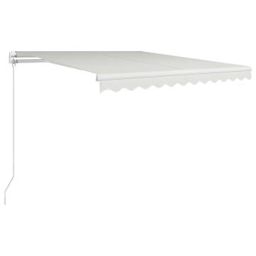 Manual Retractable Awning 300x250 cm - Cream | HipoMarket