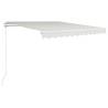 Manual Retractable Awning 300x250 cm - Cream | HipoMarket