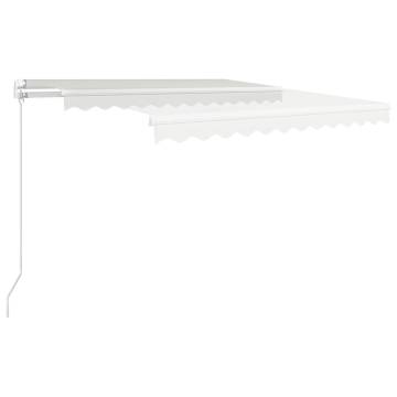 Manual Retractable Awning 300x250 cm - Cream | HipoMarket