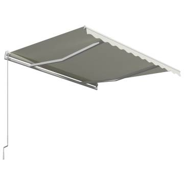 Manual Retractable Awning 300x250 cm - Cream | HipoMarket