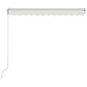 Manual Retractable Awning 300x250 cm - Cream | HipoMarket