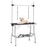 Adjustable Dog Grooming Table with 2 Loops and Basket Size 90 x 60 x 76 cm 