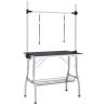 Adjustable Dog Grooming Table with Loops & Basket | HipoMarket