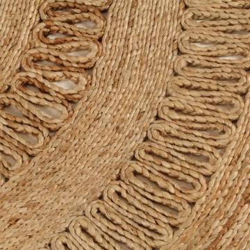 Hand-Braided Jute Area Rug - 180 cm Round | HipoMarket