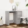 Desk Grey Sonoma 90x45x76 cm Engineered Wood Colour grey sonoma 