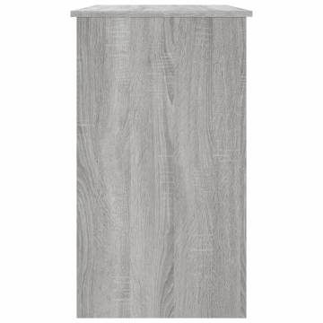 Elegant Grey Sonoma Desk - 90x45x76 cm Engineered Wood