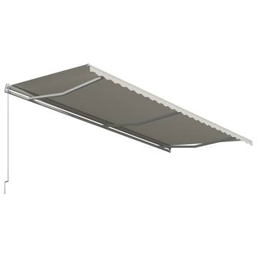 Cream Manual Retractable Awning 600x300 cm | HipoMarket