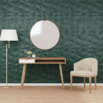 48 pcs Diamond Green Wall Panels - 12 m² XPS | Hipo Market