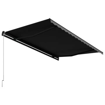 Manual Retractable Awning 400x300 cm Anthracite | HipoMarket