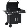 Gas Barbecue Grill 4+1 Cooking Zone Black Steel Colour black Number of 1 