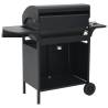 Gas Barbecue Grill 4+1 Cooking Zones - Black Steel | HipoMarket