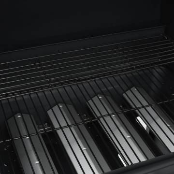 Gas Barbecue Grill 4+1 Cooking Zones - Black Steel | HipoMarket