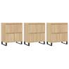 Sonoma Oak Sideboards Set - 3 pcs Engineered Wood | HipoMarket