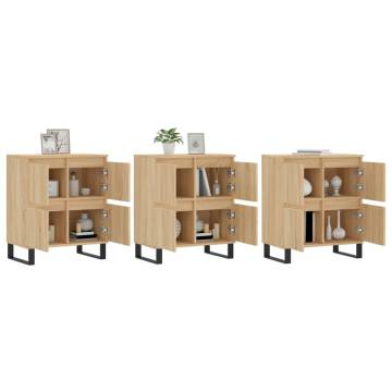 Sonoma Oak Sideboards Set - 3 pcs Engineered Wood | HipoMarket