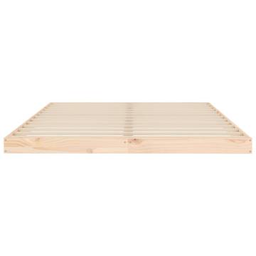 Bed Frame 140x200 cm Solid Pine - Modern & Sturdy Design