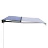 Manual Retractable Awning 400x300 cm - Blue & White