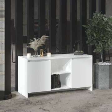 Stylish White TV Cabinet - 102x37.5x52.5 cm | HipoMarket