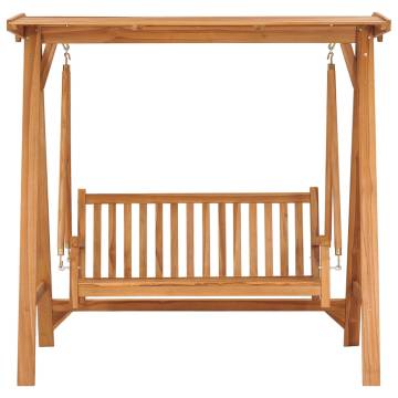 Swing Bench 170 cm - Solid Teak Wood for Outdoor Relaxation