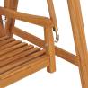 Swing Bench 170 cm - Solid Teak Wood for Outdoor Relaxation