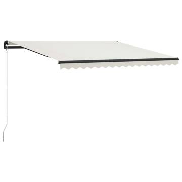 Manual Retractable Awning 400x300 cm - Cream Shade Solution