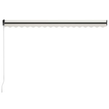 Manual Retractable Awning 400x300 cm - Cream Shade Solution