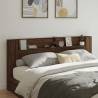 Headboard Cabinet with LED Brown Oak 220x16.5x103.5 cm Colour brown oak Size 220 x 16.5 x 103.5 cm Quantity in Package 1 