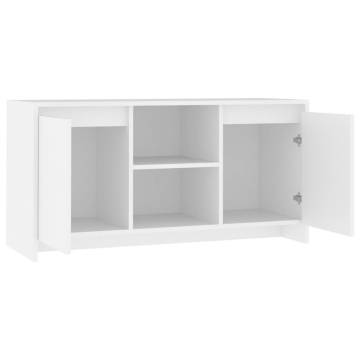 Stylish White TV Cabinet - 102x37.5x52.5 cm | HipoMarket