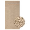 Rug 80x150 cm Jute Look - Durable Indoor & Outdoor Comfort