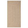 Rug 80x150 cm Jute Look - Durable Indoor & Outdoor Comfort