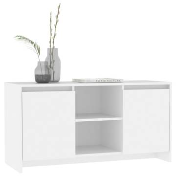 Stylish White TV Cabinet - 102x37.5x52.5 cm | HipoMarket