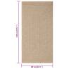 Rug 80x150 cm Jute Look - Durable Indoor & Outdoor Comfort