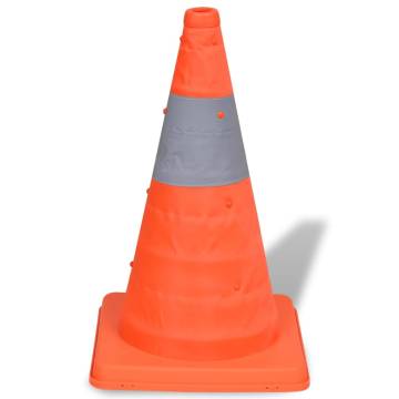 5 Pop-up Traffic Cones 42 cm - High Visibility & Collapsible