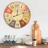 Vintage Wall Clock Colourful 60 cm Colour colourful Size 60 cm 