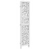 Elegant 3 Panel White Room Divider - Solid Wood Paulownia