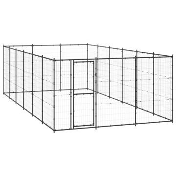 Outdoor Dog Kennel Steel 21.78 m² - Durable & Versatile