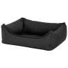 Madison Dog Bed Skai Check 120x95x28 cm Grey Size 120 x 95 x 28 cm 