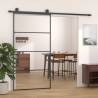 Black Sliding Door Aluminium & ESG Glass 102.5x205 cm