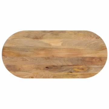 Solid Wood Mango Table Top 120x60 cm | Rustic Oval Design