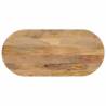 Table Top 120x60x2.5 cm Oval Solid Wood Mango Colour mango wood(natural) Size 120 x 60 cm Quantity in Package 1 Thickness 25 mm 