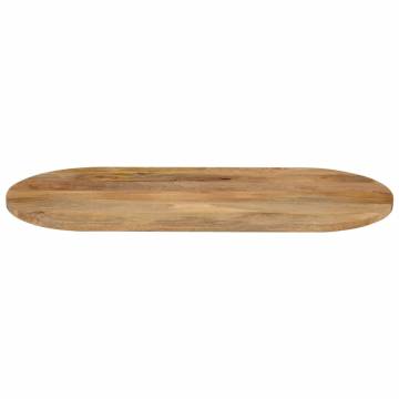 Solid Wood Mango Table Top 120x60 cm | Rustic Oval Design