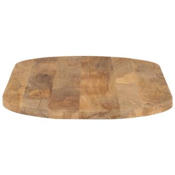 Solid Wood Mango Table Top 120x60 cm | Rustic Oval Design