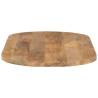 Solid Wood Mango Table Top 120x60 cm | Rustic Oval Design