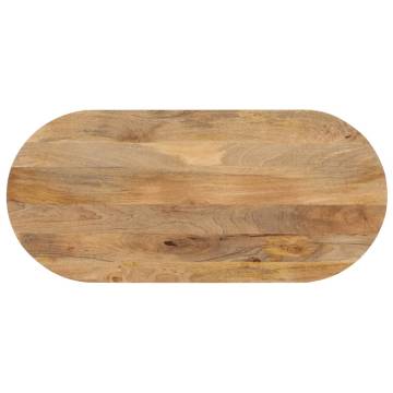 Oval Solid Wood Mango Table Top - 80x40x3.8 cm | Hipo Market