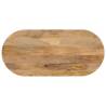 Table Top 80x40x3.8 cm Oval Solid Wood Mango Colour mango wood(natural) Size 80 x 40 cm Quantity in Package 1 Thickness 38 mm 