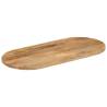 Oval Solid Wood Mango Table Top - 80x40x3.8 cm | Hipo Market