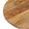 Oval Solid Wood Mango Table Top - 80x40x3.8 cm | Hipo Market