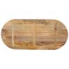 Table Top 140x50 cm Oval Solid Wood Mango | HipoMarket