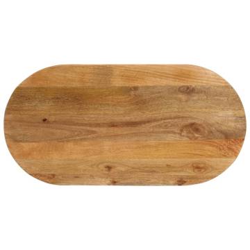 Oval Solid Wood Mango Table Top - 110x40x2.5 cm | Hipomarket