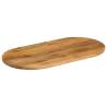 Oval Solid Wood Mango Table Top - 110x40x2.5 cm | Hipomarket