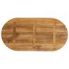 Oval Solid Wood Mango Table Top - 110x40x2.5 cm | Hipomarket